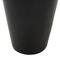 35" Black Fiberglass Minimalistic Floor Decorative Vase